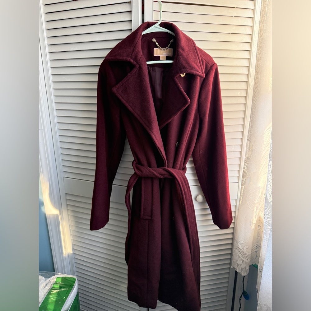 Michael Kors Burgundy Peacoat